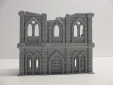 OO 00 HO gauge (F) 2 storey derelict castle / abbey grand house / church section