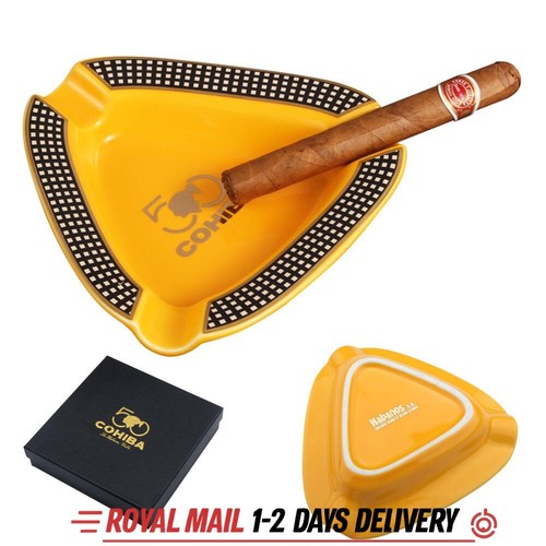Ceramic cigar ashtray portable - ashtray,