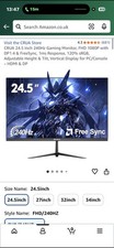 CRUA 24.5 Inch 240Hz Gaming