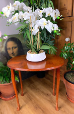 VINTAGE EDWARDIAN STYLE OVAL BURR WALNUT MAHOGANY? EFFECT PLANT COFFEE TABLE