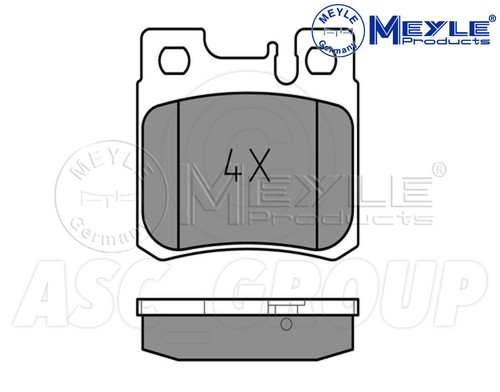 Meyle brake pad set - brake, rear