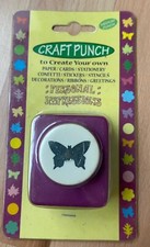 Craft Punch butterfly medium cardboard paper punch - new on card