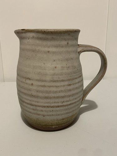 Jug studio pottery cream - jug,