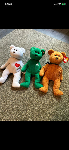 Beanie babies retired teddy - ty,