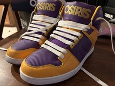 Osiris NYC 83 CLK Purple/Yellow ‘Lakers’ Men’s Size 11 Skate Shoes