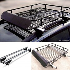 M-Way Locking Aluminium 135cm Roof Rail Bars & Car Rack Tray for Ford S-Max 10>