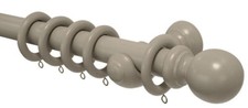 Wooden Grey Curtain pole