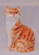 Large Cat Figurine – Babbacombe Pottery England Philip Laureston