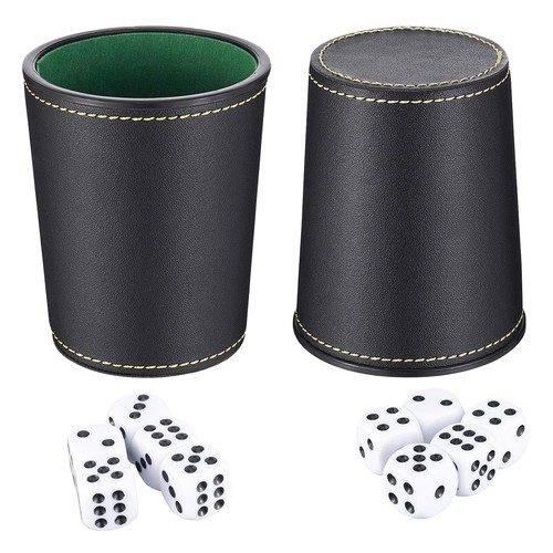 Colour dice cup - dice, with
