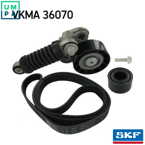 Vribbed belt set - vribbed, vkma