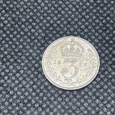 1916 3d Threepence George V Three Pence Silver Collectable Grade