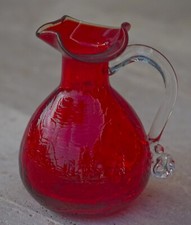 VINTAGE Blenko Crackle Glass