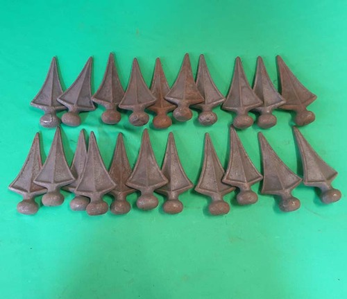 Wrought iron steel railheads - wrought,
