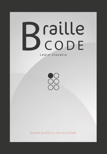 Braille code learn visually - braille, learn: