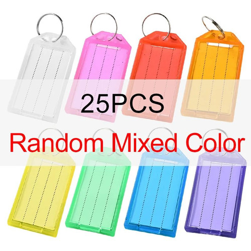 Key tags plastic rings - tags,