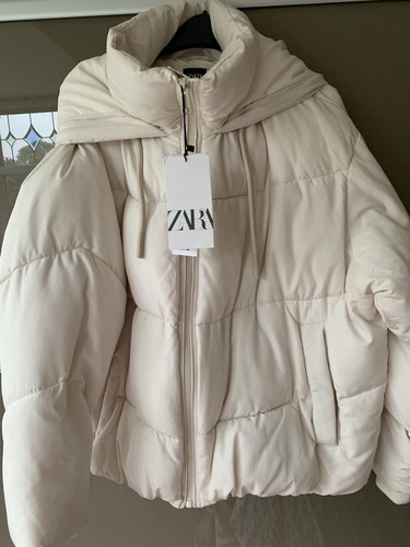 Zara new cream puffer - new,