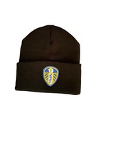 LEEDS UNITED BEANIE HAT IN BLACK .New For 25/26 Season .