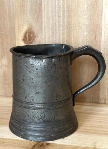 Antique early victorian pewter - early,