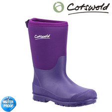 Kids Waterproof Wellies Cotswold Hilly Neoprene Warm Winter Wellington Boots
