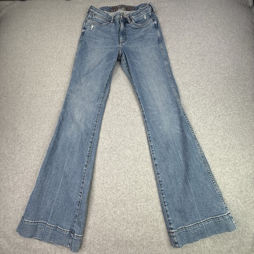 Wrangler boot cut blue jeans - cut,