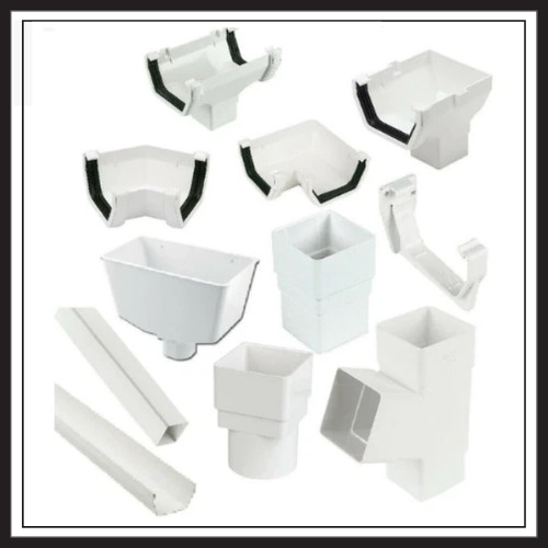White square line - white, gutter