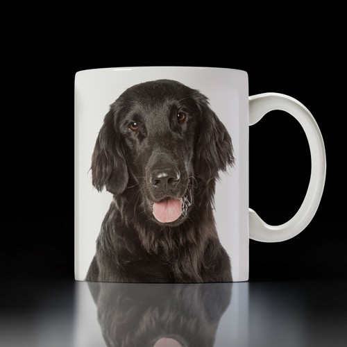 Flatcoat retriever dog mug - flatcoat,