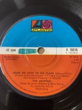 THE DRIFTERS 1965 Vinyl 45rpm 7” Reissue - COME ON OVER TO MY PLACE 