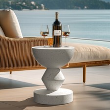 Drum-Shaped Garden Accent