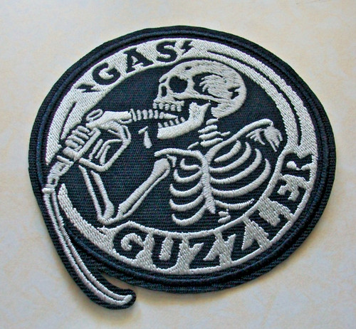 Gas guzzler iron patch - guzzler, on