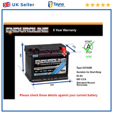 AGM Battery fits JAGUAR XJ XJ6