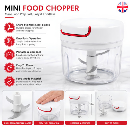 Mini food chopper electric - food,