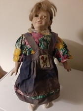Vintage 19" Original Glorex Swiss Dolls Porcelain Doll