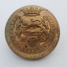 WW2 The York and Lancaster Regiment button 25mm brass makers vary