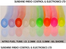 RC Nitro Glow Engine Silicone Fuel Tube 2.3mm I.D. Fuel Line Pipe Hose Boats Car