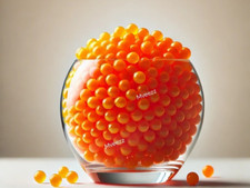 650 ORANGE WATER BEADS SOIL CRYSTAL BIO GEL BALL PARTY WEDDING VASE FILLER