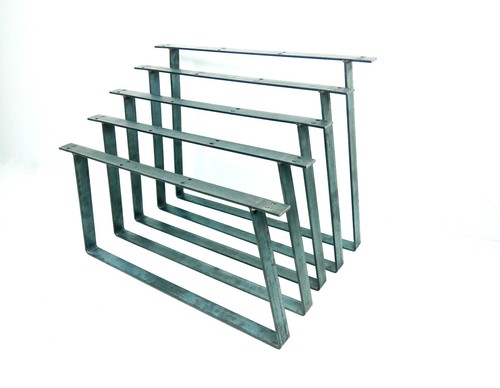Trapezium metal table leg - table,