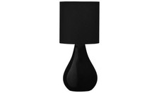 Argos Home Ceramic Table Lamp - Jet Black
