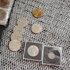 Vintage tins with mixed old