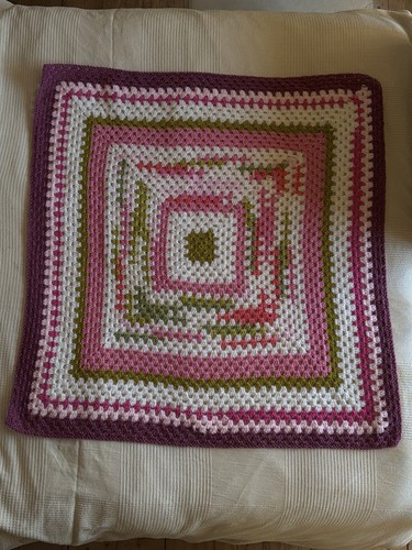 Handmade crochet square - square, small