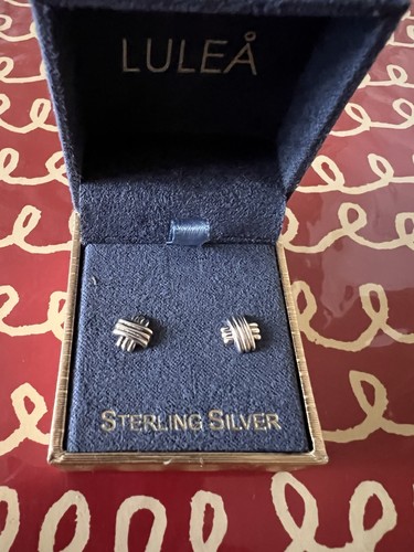 Lulea sterling silver earrings - lulea,