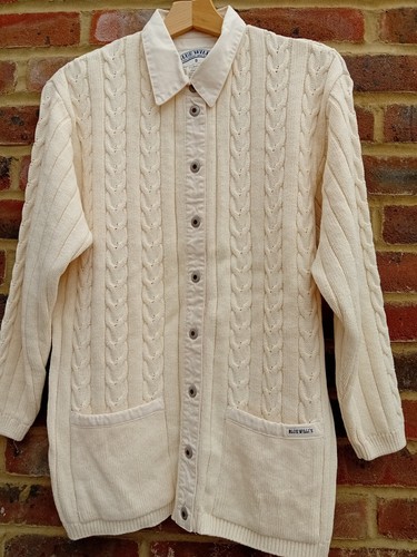 Blue willi cream cable - willi's, knit
