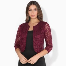 Women Ladies Lace Shrug Bolero