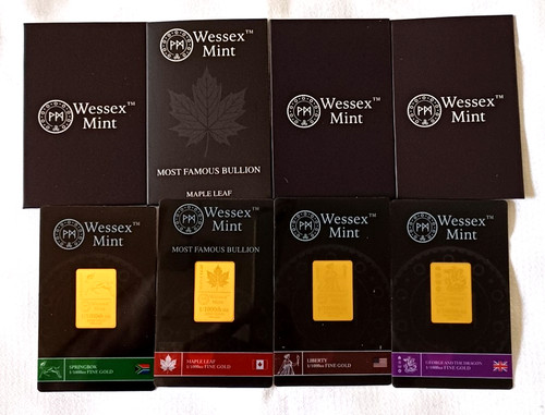 New wessex mint 1000th x - 1/1000th, oz
