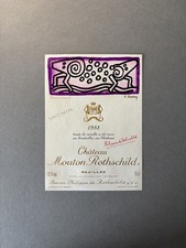 Chateau Mouton Rothschild 1988 Keith Haring label