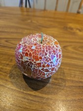 Sparkly apple red orange home - apple,