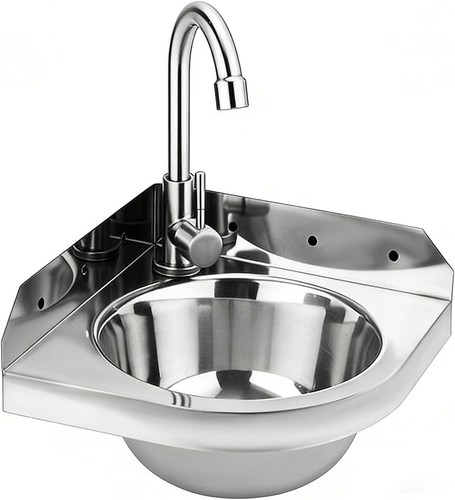 Corner stainless steel - stainless, sink
