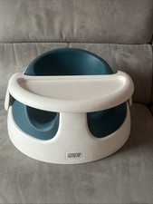MAMA & PAPA'S SNUG BABY BUMBO FEEDING SEAT + REMOVABLE TRAY + TEAL BLUE