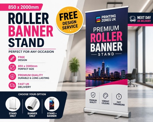 Roller banner 850x2000mm pull - roller,