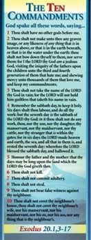 The ten commandments bible - ten,
