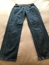 VINTAGE 80s-90s LEE RIDER COLUMBUS BAGGY LADIES JEANS,SIZE 34 WAIST,BLUE DENIM